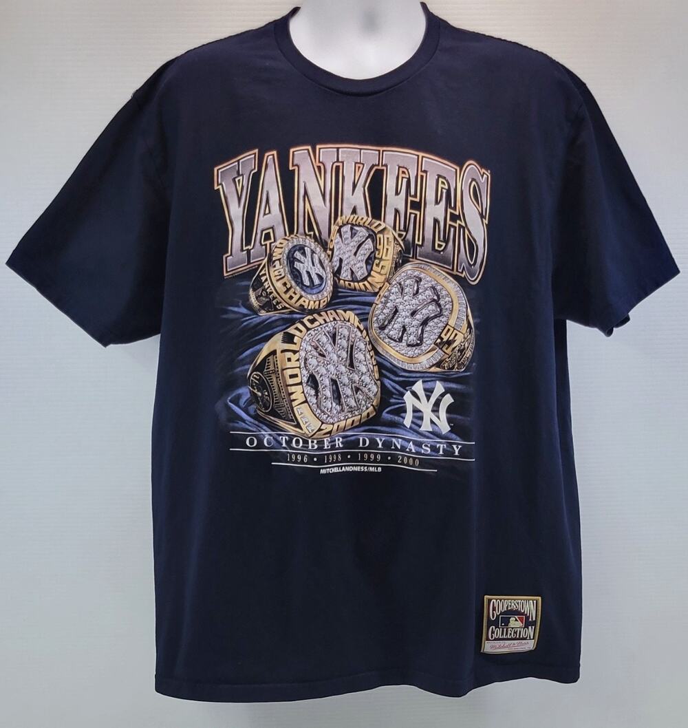 L3) Mitchell & Ness Cooperstown Collection New York Yankees Dynasty T-Shirt XXL
